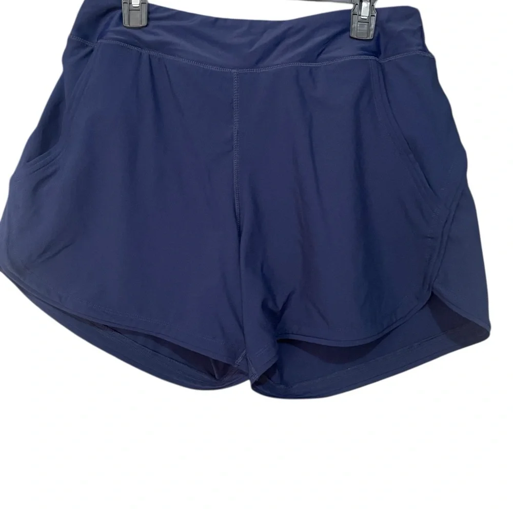 Lands' End Women's UPF Full Coverage Swim Board Shorts‎ - Navy Blue M